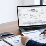 Professional guide to reading SEC Form 4 filings - investor analyzing SEC Form 4 document on laptop with financial data