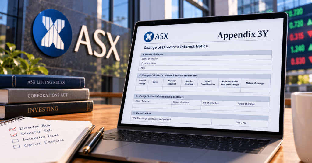 Appendix 3Y Explained
